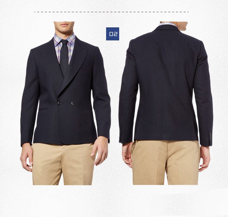 男士雙排扣西服定制